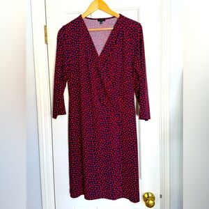 Talbots Heart Half Wrap Dress